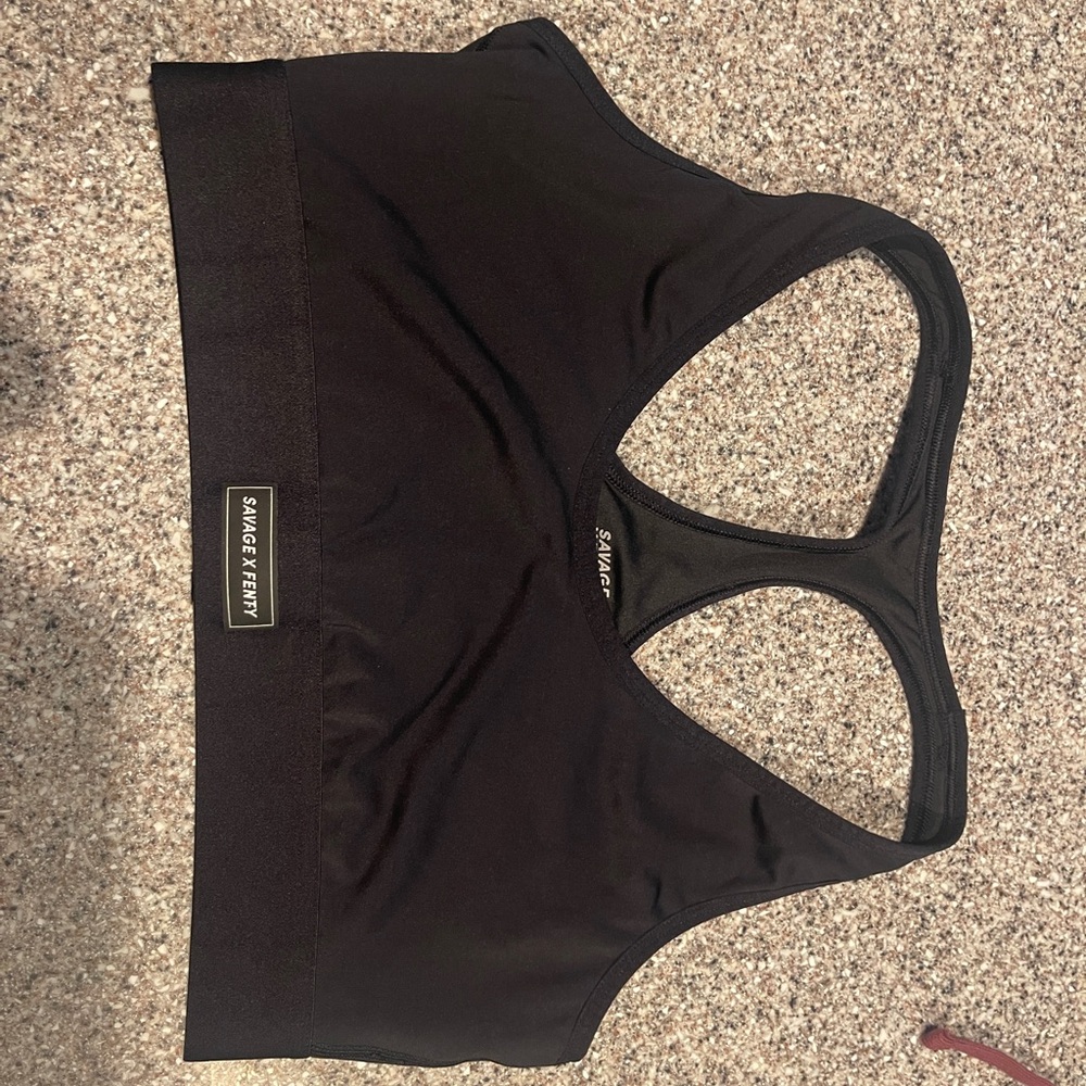 Savage X Fenty Classic Black Sports Bra